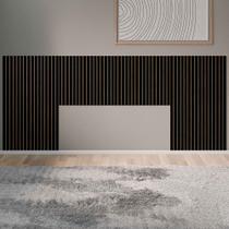 Cabeceira Ripada 100 Mdf Cama Casal Queen E King 240cm