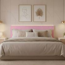 Cabeceira Ripada 45x160cm Solteiro Casal e Queen Mdf Pintura Uv Autocolante Cabeceira Ripada 45x160cm Solteiro Casal e Queen Mdf Pintura Uv Autocolante