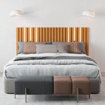 Cabeceira Ripada de Casal com Kit Led Yokohama Nature