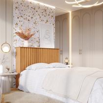 Cabeceira Ripada Detroid Para Cama Box Queen Size 158 160cm