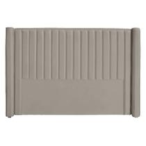 Cabeceira Ripada Estofada Para Cama Box Casal 1.40 - Suede - Sv Decor
