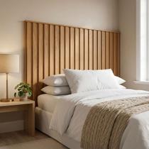 Cabeceira Ripada para Cama Solteiro 160cm 100% MDF