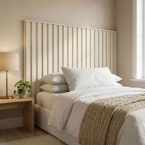 Cabeceira Ripada para Cama Solteiro 160cm 100% MDF Cabeceira Ripada para Cama Solteiro 160cm 100% MDF