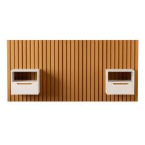 Cabeceira Ripada para Cama Solteiro Palermo Nature Pérola