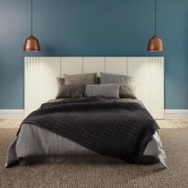 Cabeceira Ripada Queen 270cm 100% MDF Branco Cabeceira Ripada Queen 270cm 100% MDF Branco