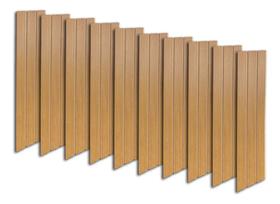 Cabeceira Ripada Queen Mdf 45x160 Pintura UV Quarto Casal