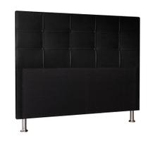 Cabeceira Roma 90 Cm Cama Box Solteiro Suede Preto