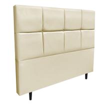 Cabeceira Roma para Cama Box Queen 160 cm material sintético Bege - D'Rossi