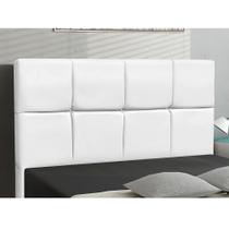 Cabeceira Roma para Cama Box Queen 160 Cm material sintético Branco I02 - D'Rossi Cabeceira Roma para Cama Box Queen 160 Cm material sintético Branco I02 - D'Rossi