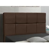 Cabeceira Roma para Cama Box Queen 160 Cm material sintético Marrom I02 - D'Rossi Cabeceira Roma para Cama Box Queen 160 Cm material sintético Marrom I02 - D'Rossi