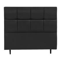 Cabeceira Roma Para Cama Box Queen 160cm Preto Cabeceira Roma Para Cama Box Queen 160cm Preto
