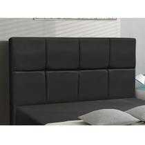 Cabeceira Roma para Cama Box Solteiro 90 Cm material sintético Preto I02 - D'Rossi Cabeceira Roma para Cama Box Solteiro 90 Cm material sintético Preto I02 - D'Rossi