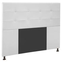 Cabeceira Safira Para Cama Box Queen 160 cm material sintético Branco - D'Rossi