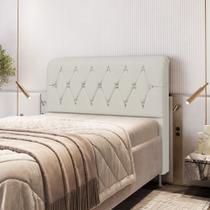Cabeceira Sirius 140 / Couro Artificial Bege Cabeceira Sirius 140 / Couro Artificial Bege