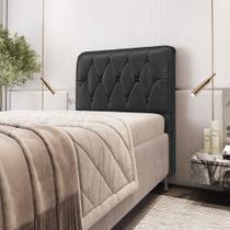 Cabeceira Sirius 90 Modulada Estofada N-022 Veludo Chumbo Aradecor