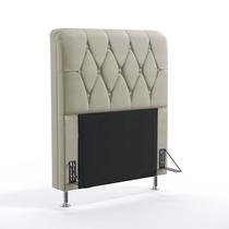 Cabeceira Sirius 90 Para Cama de Solteiro Couro Bege Aradecor Cabeceira Sirius 90 Para Cama de Solteiro Couro Bege Aradecor