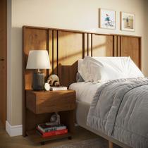 Cabeceira Sleep Movelove Cama Solteiro + Criado Suspenso