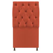 Cabeceira Sofia 90 cm Solteiro Suede Terracota - ADJ Decor