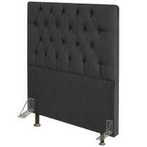 Cabeceira Solteiro 0,90m Amsterdã Linho Grafite - Pallazio