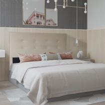 Cabeceira Solteiro 0,90m Berlim Bege tecido sintético SKY MOBILE