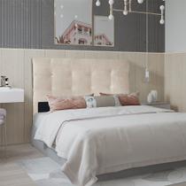 Cabeceira Solteiro 0,90m Berlim Suede Bege SKY MOBILE