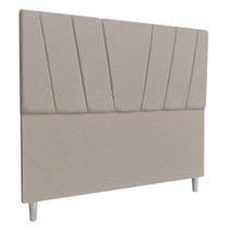 Cabeceira Solteiro 0,90m Italia Linho Cappuccino - Pallazio Cabeceira Solteiro 0,90m Italia Linho Cappuccino - Pallazio