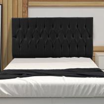 Cabeceira Solteiro 0,90m Mari Suede Preto SKY MOBILE