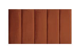 Cabeceira Solteiro 100x60 Estofada Cama Box Modulada Veludo Cobre