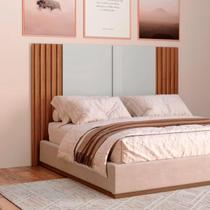 Cabeceira Solteiro 165x120cm em MDF Off White Freijó Dalla Costa Cabeceira Solteiro 165x120cm em MDF Off White Freijó Dalla Costa