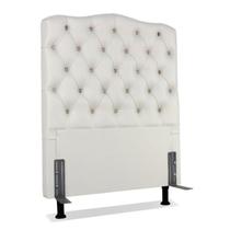 Cabeceira Solteiro 88 - Bello Box - Dunas Sintético Branco Cabeceira Solteiro 88 - Bello Box - Dunas Sintético Branco