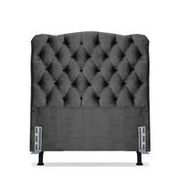 Cabeceira Solteiro 88 - Bello Box - Dunas Suede Cinza Cabeceira Solteiro 88 - Bello Box - Dunas Suede Cinza