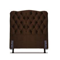 Cabeceira Solteiro 88 - Bello Box - Dunas Suede Marrom Cabeceira Solteiro 88 - Bello Box - Dunas Suede Marrom