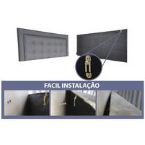 Cabeceira Solteiro 90 Cama Box Diamond 2 Módena V2H4 Marrom Corano Painel RBL