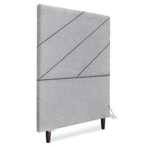 Cabeceira Solteiro 90 cm Com Frame Cristal Boucle Artte
