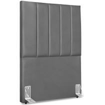 Cabeceira Solteiro 90cm Allia Corano Cinza Rm Cinza Cabeceira Solteiro 90cm Allia Corano Cinza Rm Cinza