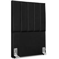 Cabeceira Solteiro 90cm Allia Corano Preto Rm Preto Cabeceira Solteiro 90cm Allia Corano Preto Rm Preto