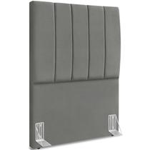 Cabeceira Solteiro 90cm Allia Suede Cinza RM Cabeceira Solteiro 90cm Allia Suede Cinza RM