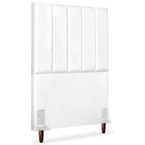 Cabeceira Solteiro 90cm Arlla Corano Branco RM Cabeceira Solteiro 90cm Arlla Corano Branco RM