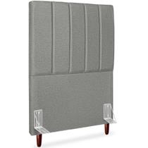 Cabeceira Solteiro 90cm Arlla Linho Cinza Escuro Rm Cinza Escuro Cabeceira Solteiro 90cm Arlla Linho Cinza Escuro Rm Cinza Escuro