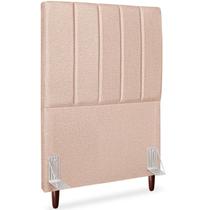 Cabeceira Solteiro 90cm Arlla Linho Rose RM Cabeceira Solteiro 90cm Arlla Linho Rose RM