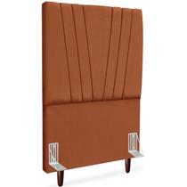 Cabeceira Solteiro 90cm Bell Suede Terracota RM Cabeceira Solteiro 90cm Bell Suede Terracota RM