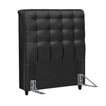 Cabeceira Solteiro 90cm Damares Corano Preto ID Milani Store Cabeceira Solteiro 90cm Damares Corano Preto ID Milani Store