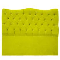 Cabeceira Solteiro 90cm Dunas Veludo Amarelo - Montanaris Decor
