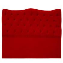 Cabeceira Solteiro 90cm Dunas Veludo Vermelho - Montanaris Decor