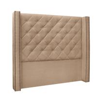 Cabeceira Solteiro 90cm Imperial Suede Bege - Lucadi Home Cabeceira Solteiro 90cm Imperial Suede Bege - Lucadi Home