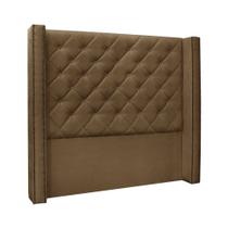 Cabeceira Solteiro 90cm Imperial Suede Caramelo - Lucadi Home Cabeceira Solteiro 90cm Imperial Suede Caramelo - Lucadi Home