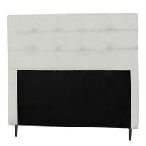 Cabeceira Solteiro 90cm Para Cama Box Luna Napa Branco - DS Estofados Cabeceira Solteiro 90cm Para Cama Box Luna Napa Branco - DS Estofados