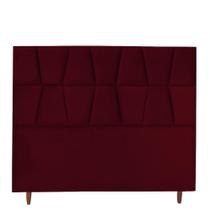 Cabeceira Solteiro 90cm Roma Suede Marsala - D'Classe Decor