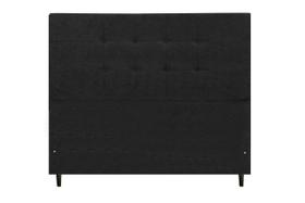 Cabeceira Solteiro 94 Cm Maveric Preto para Cama Box Estofada
