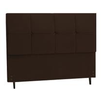 Cabeceira Solteiro 94 Cm New Paris Marrom para Cama Box Estofada - JBE Móveis